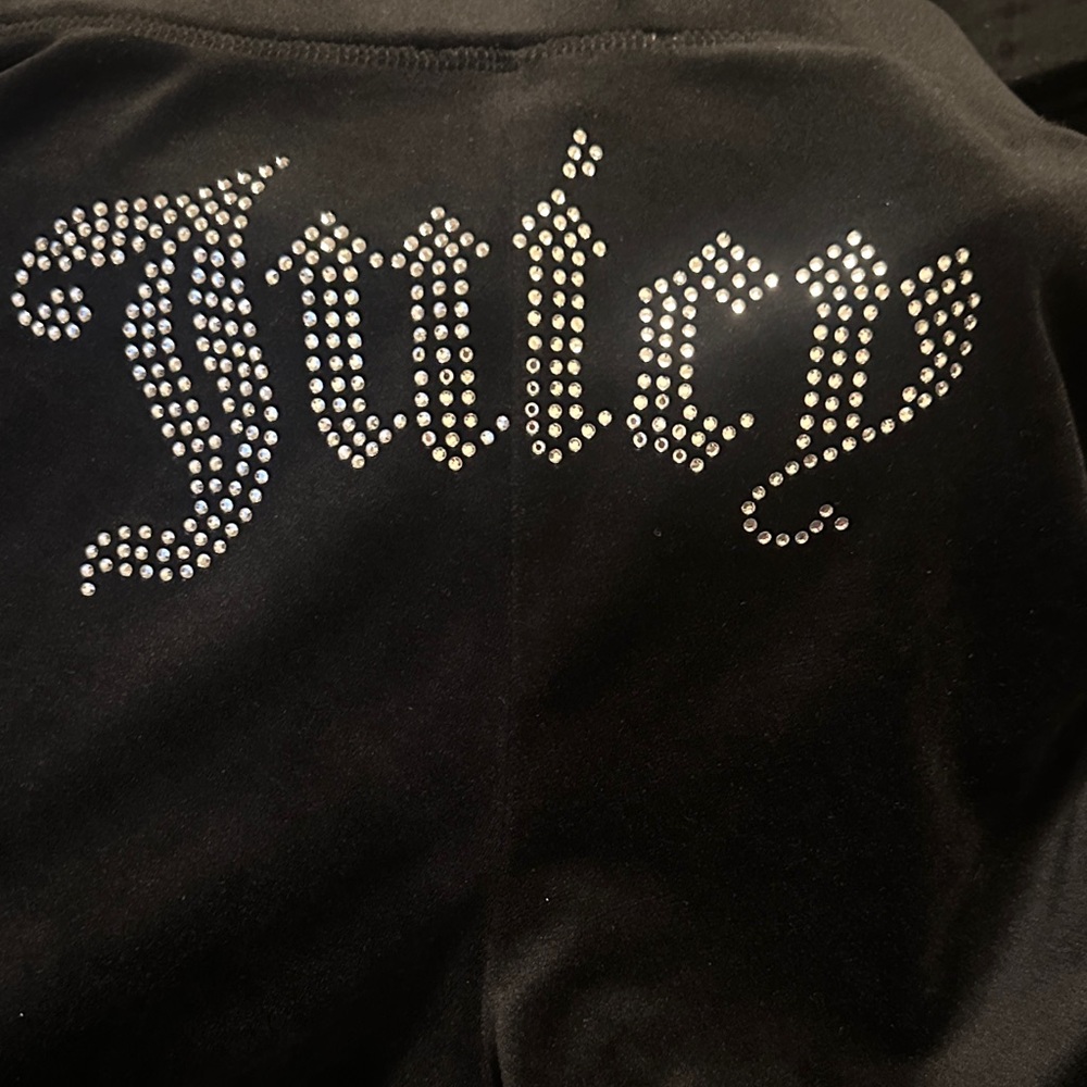 Juicy Couture Black Pants with Silver Accents - Picture 3 of 3